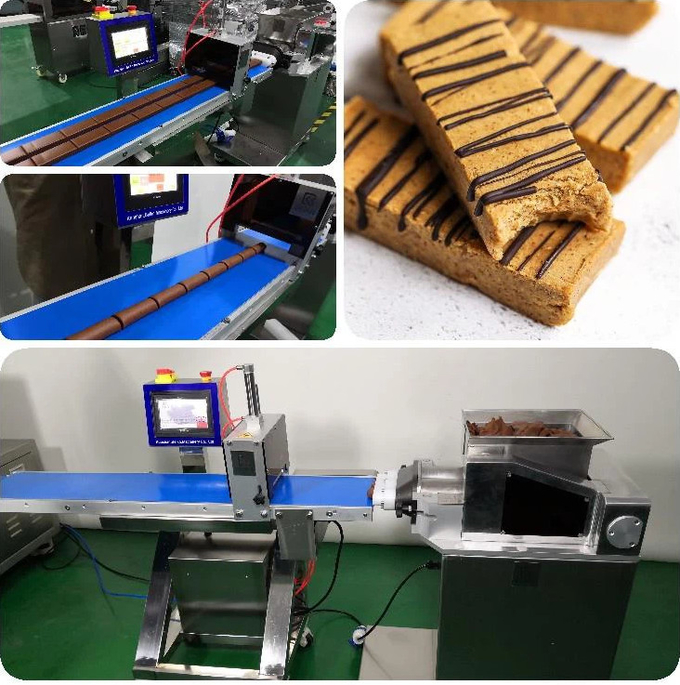 Min 304ss Protein Bar Food Encrusting Machine With Different Moulds 0